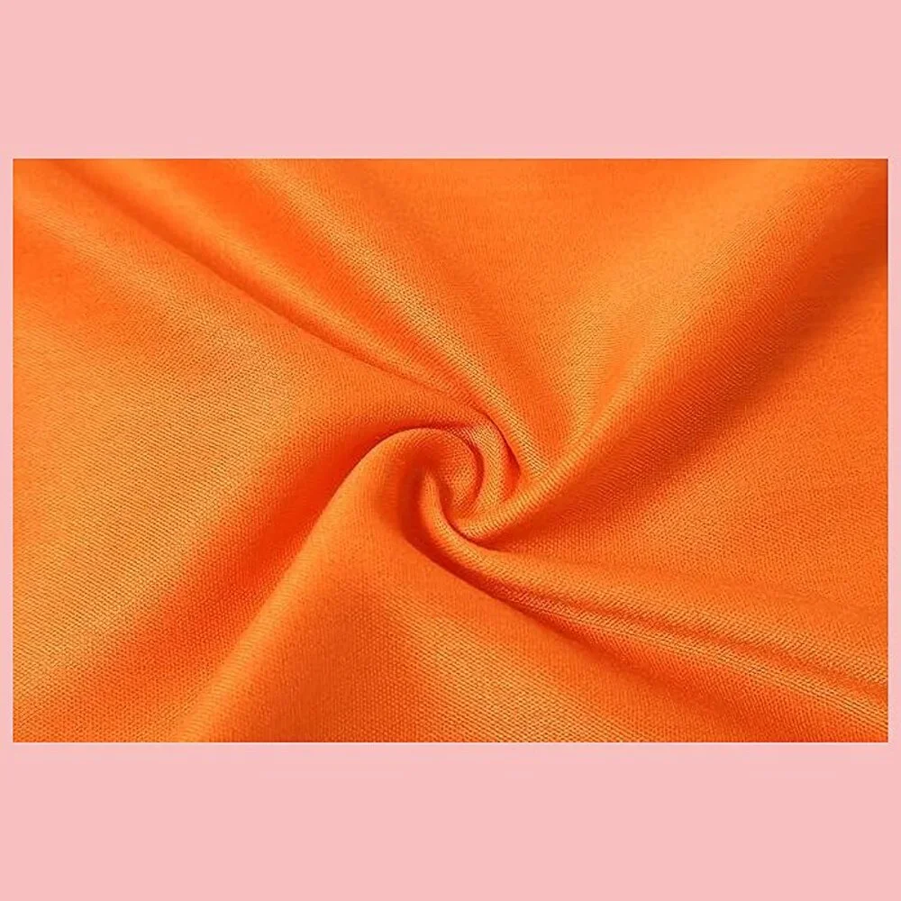 Large Soft Cashmere Silky Solid Shawl Wrap Scarf for Women-Orange - Picture 4 of 6